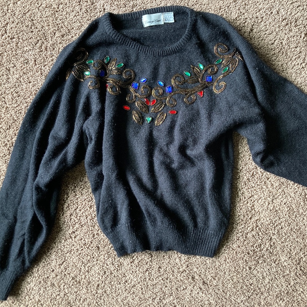 Vintage jewel toned sweater
